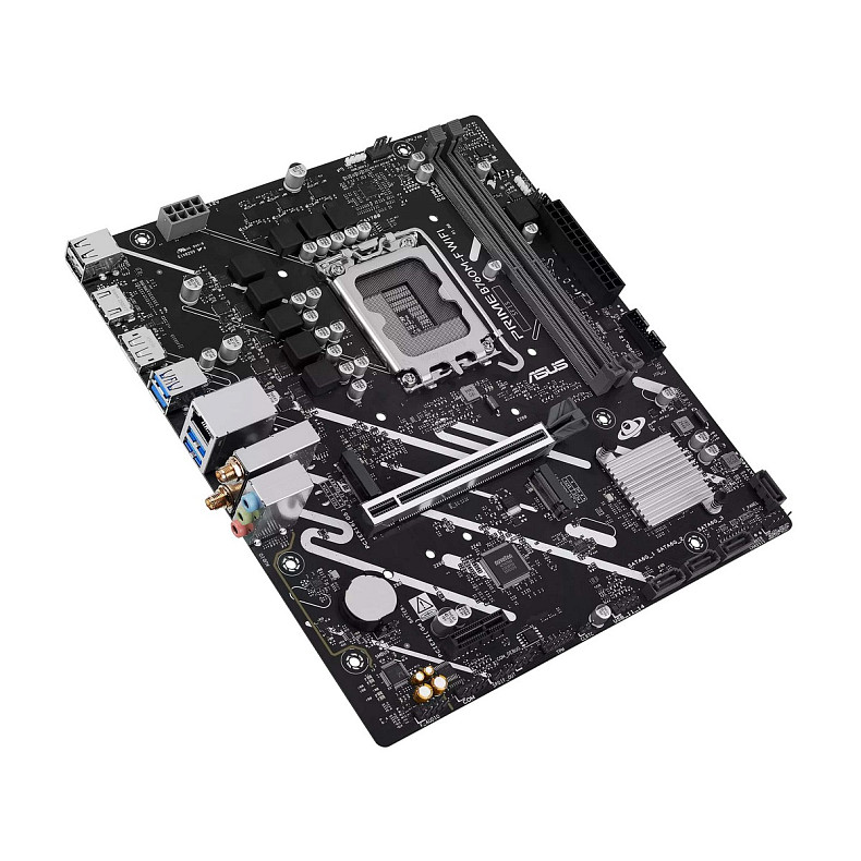 Материнcька плата ASUS PRIME B760M-F WIFI s1700 B760 2xDDR5 M.2 HDMI DP Wi-Fi BT mATX