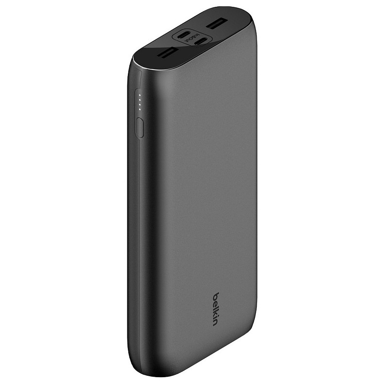 Аккумулятор портативный литий-ионный Power Bank Belkin 26000мА·ч, 32Вт, USB-A/USB-C PD PPS, черный