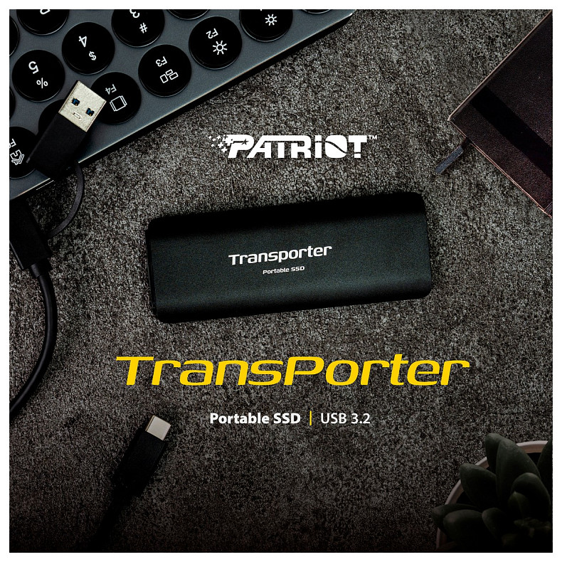 SSD диск внешний 512GB Patriot Transporter Black (PTP512GPEC)