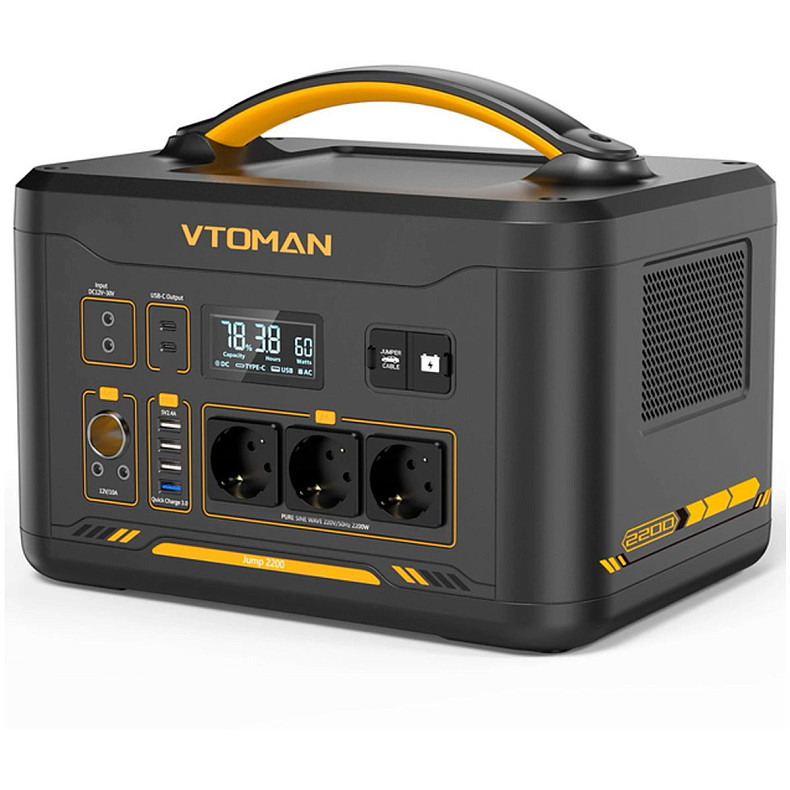 Зарядна станція Vtoman Jump 1500X (828 Вт/г) 1500W