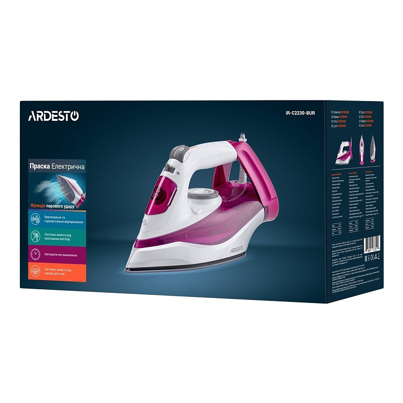 Утюг Ardesto IR-C2230-BUR