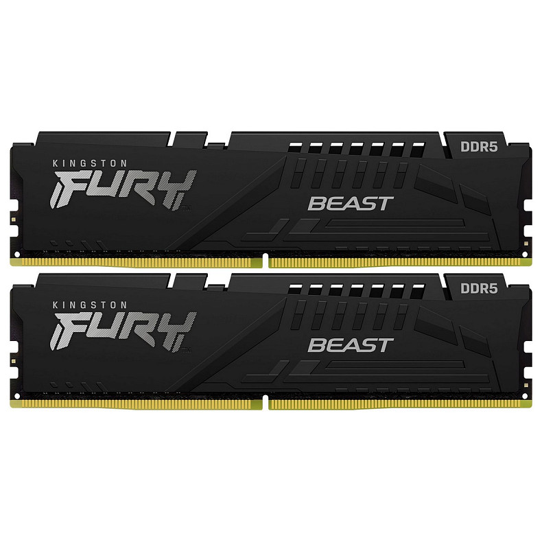 ОЗП Kingston Fury Beast Black 2x8GB 5600 DDR5 (KF556C36BBEK2-16)