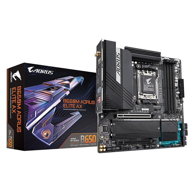 Материнская плата Gigabyte B650M Aorus Elite AX Socket AM5