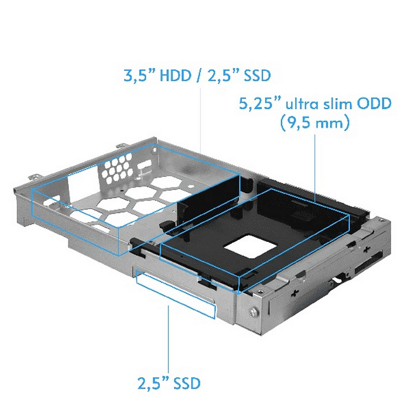 Корпус Chieftec UNI BE-10W-300 mATX , БЖ 300W, SLIM FF WHITE