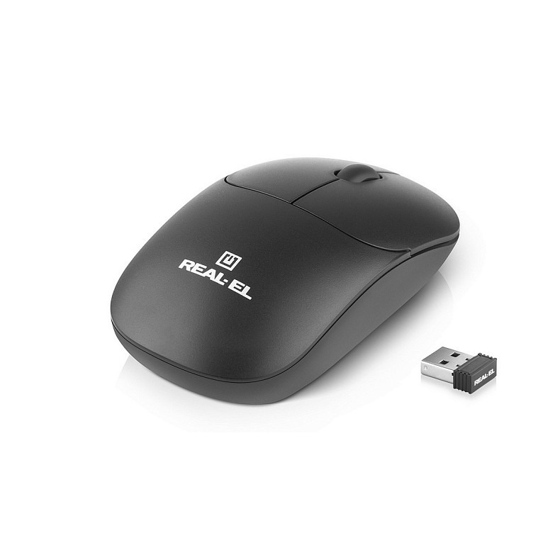 Миша бездротова REAL-EL RM-313 W Black