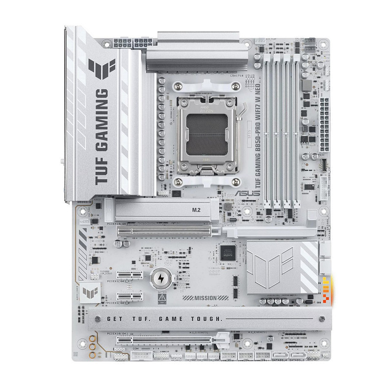 Материнcька плата ASUS TUF GAMING B850-PRO WIFI7 W NEO sAM5 B850 2xDDR5 M.2 HDMI DP Wi-Fi BT ATX біл