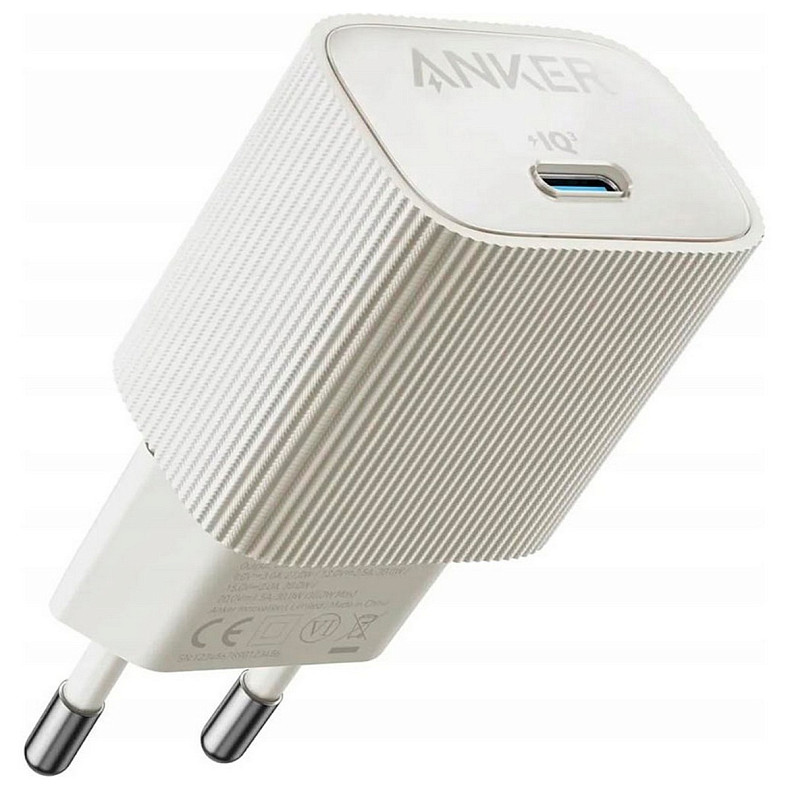 Сетевое зарядное устройство Anker PowerPort 511 Nano IV White, 30 W USB Type-C (A2337G21)