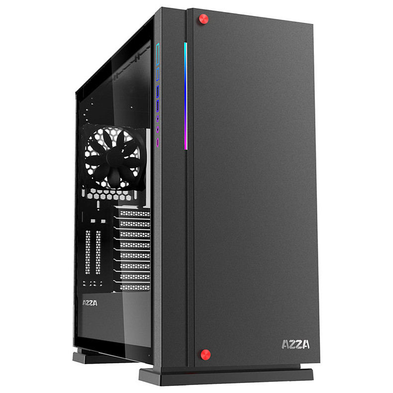 Корпус AZZA ATX ZIRCON BLACK CSAZ-7000B