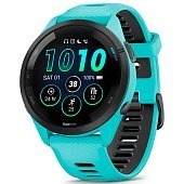 Спортивний годинник GARMIN Forerunner 265 Black Bezel with Aqua Case and Aqua/Black Silicone Band Спортивний годинник GARMIN Forerunner 265 Black Bezel with Aqua Case and Aqua/Black Silicone Band