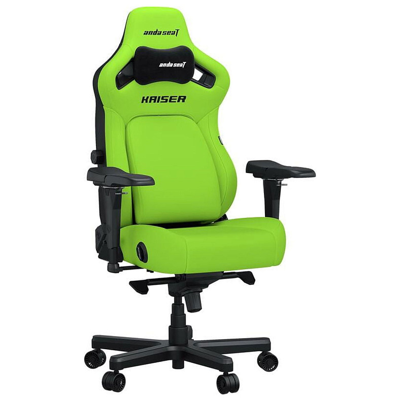 Крісло ігрове Anda Seat Kaiser 4 Cyber Green PVC Size XL