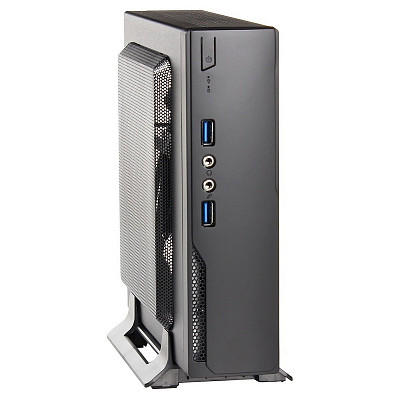 Корпус Casecom M300-2U3 90W 2xUSB3.0 mini-ITX, VESA, Black