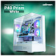 Корпус Zalman P40 Prism без БП, 2xUSB3.0, 1xUSBType-C, 1x120мм ARGB, VGA 420мм, LCS ready, TG