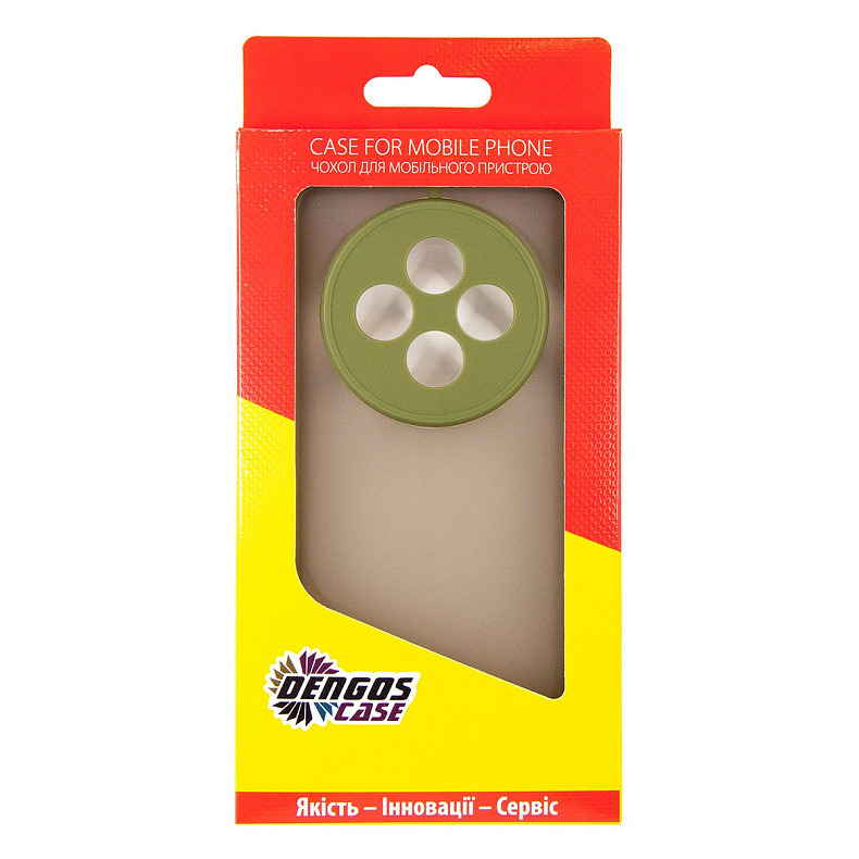 Чeхол-накладка Dengos Matt для Oppo Reno 12F/FS Green (DG-TPU-MATT-148)