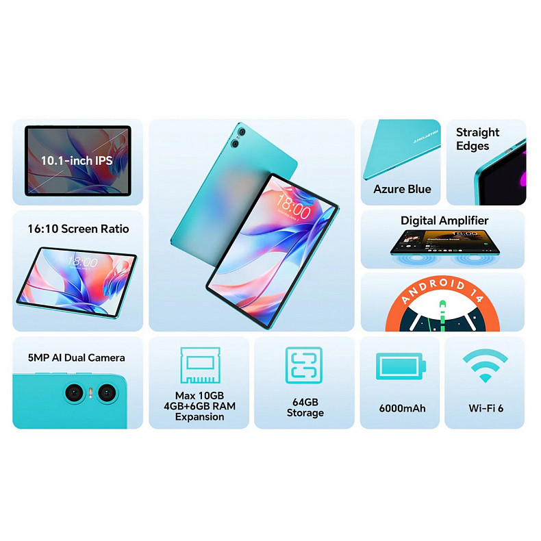 Планшет Teclast P30 4GB/64GB WIFI Blue