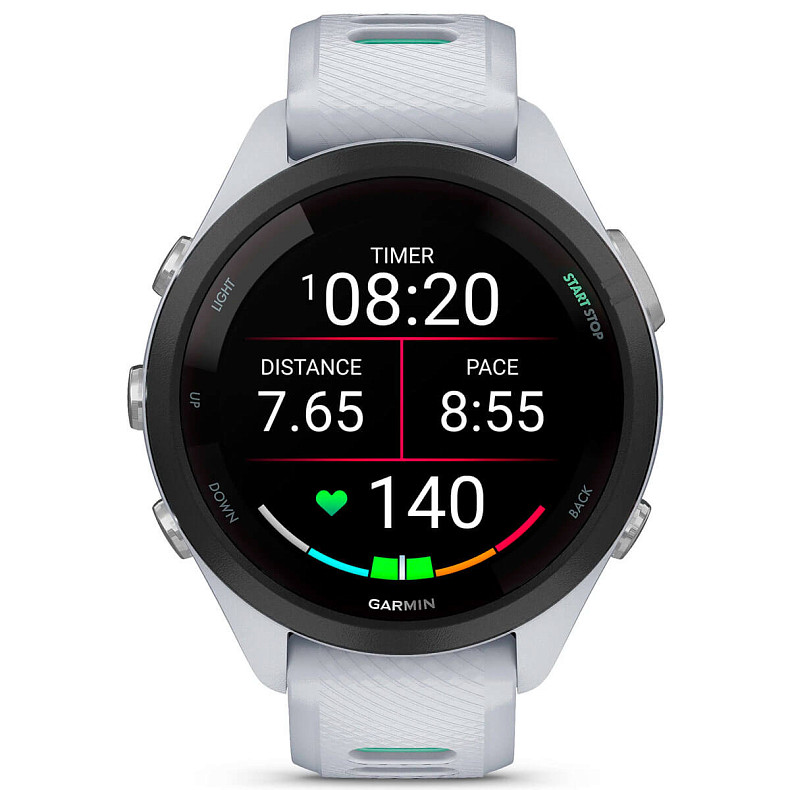 Спортивний годинник GARMIN Forerunner 265S Black Bezel with Whitestone Case and Whitestone/Neo Tropic Silicone Band