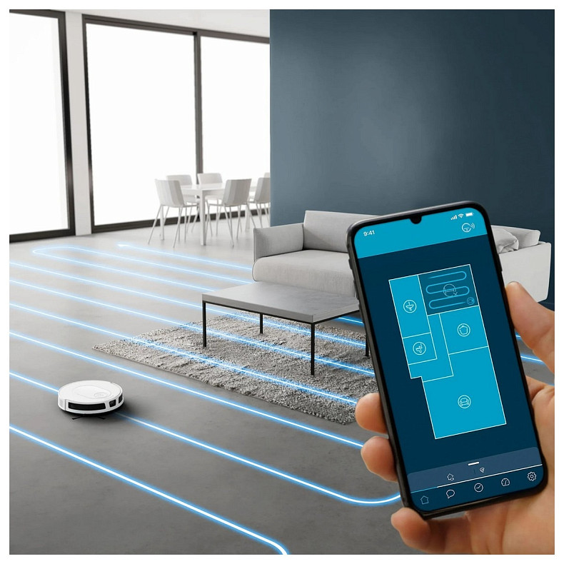 Робот-пылесос Rowenta моющий X-Plorer Serie 70, 2300ПаВт, h=7.8см, 0.3л, конт пыль -0.4л, автон. робо