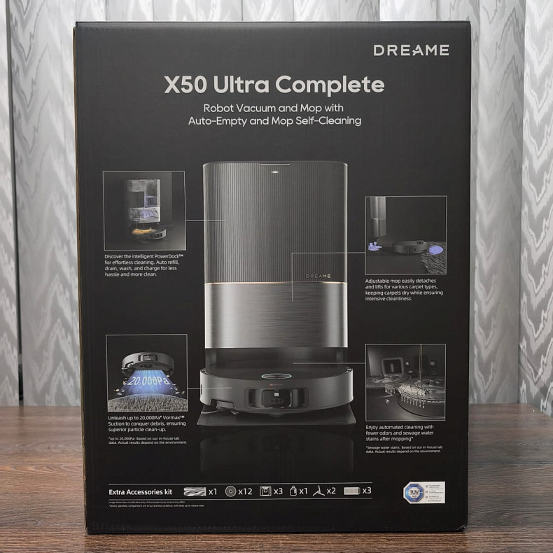 Робот-пилосос миючий Dreame X50 Ultra Complete Black - Уцінка