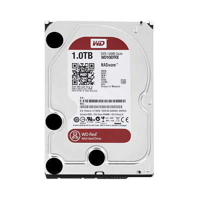 Жесткий диск WD 1.0TB Red 5400rpm 64MB (WD10EFRX)