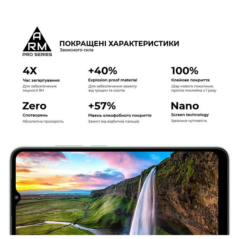 Захисне скло Armorstandart Pro для Xiaomi Redmi A1/A1+ Black (ARM62818)