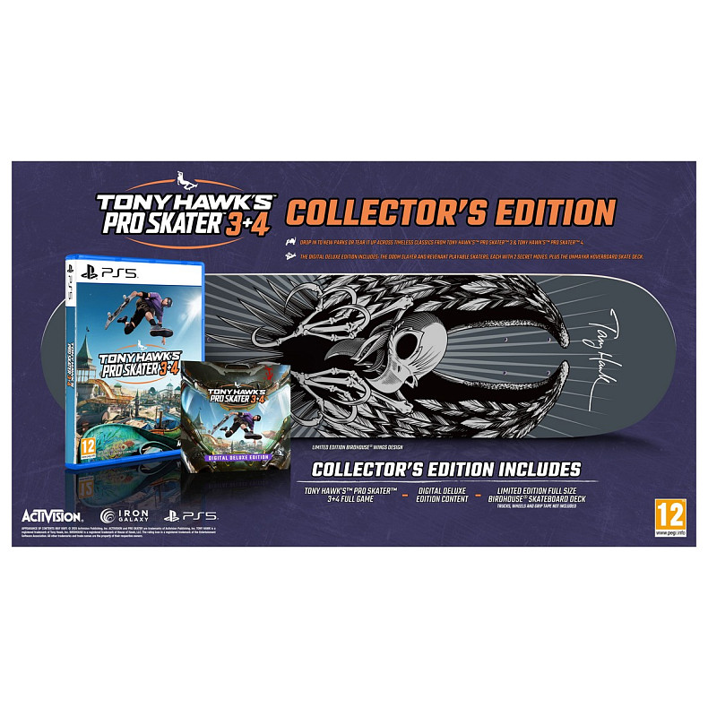 Гра консольна PS5 Tony Hawk Pro Skater 3+4 Collector's Edition