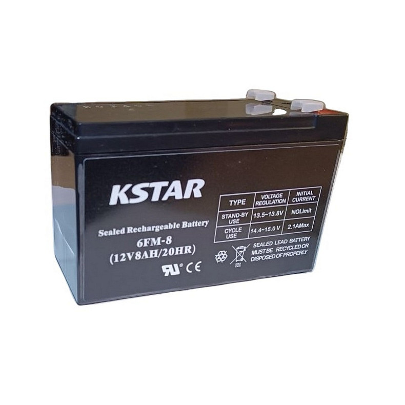 Акумуляторна батарея KSTAR 12V 8.0AH (6-FM-8) AGM