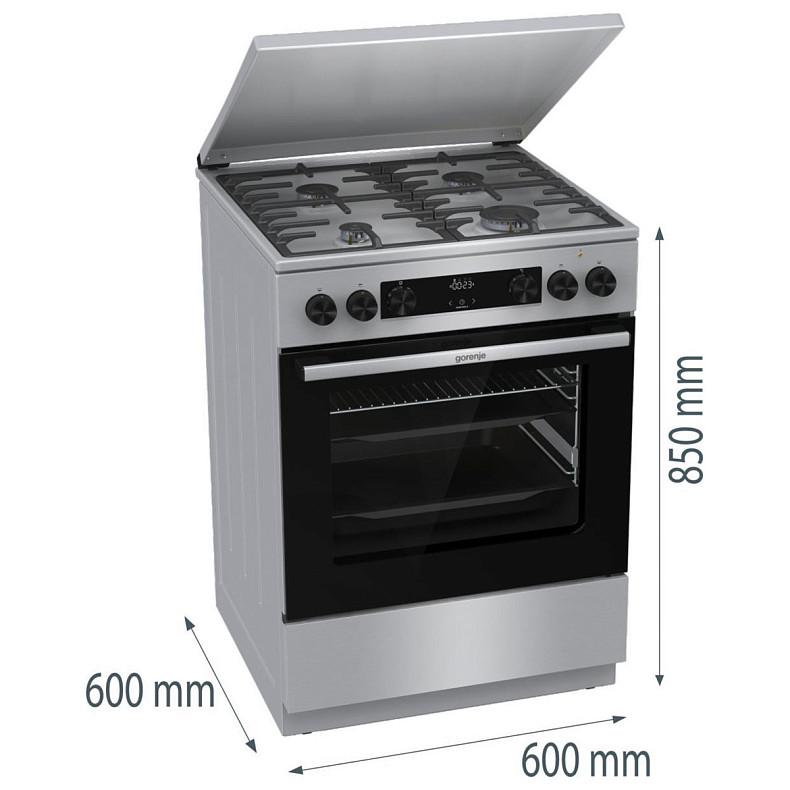 Плита комбінована Gorenje GKS 6C71 XF
