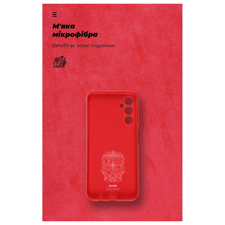 Чохол-накладка Armorstandart Icon для Samsung Galaxy M14 5G SM-M146 Camera cover Red (ARM66674)