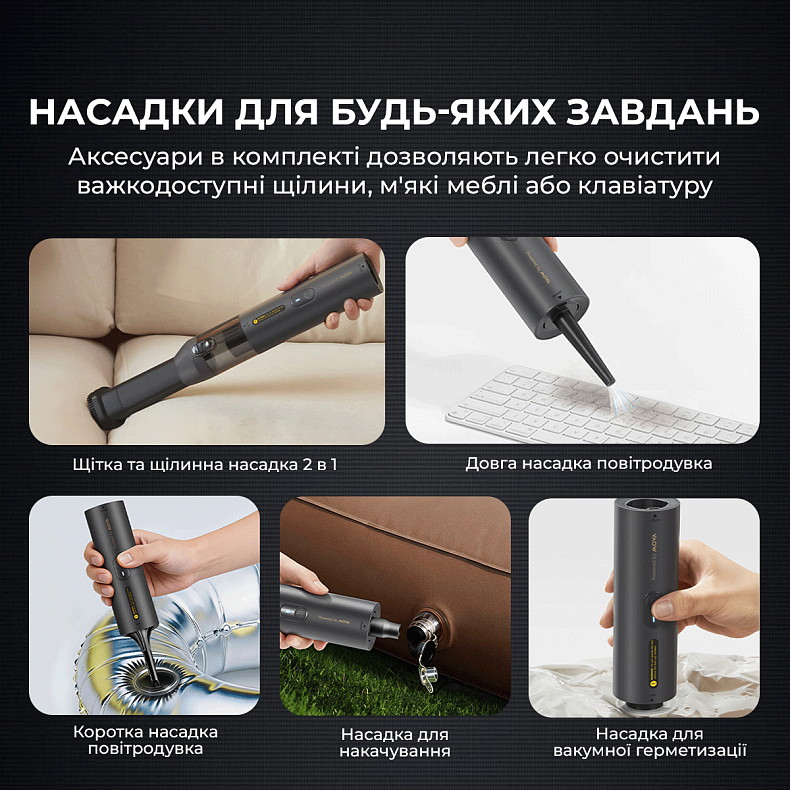 Ручной аккумуляторный пылесос MOVA Portable Vortex 4 в 1 (MDV001)