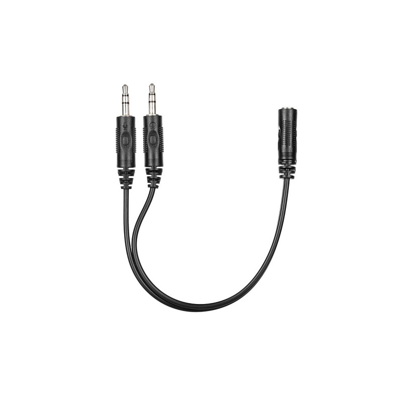 Гарнитура ПК моно On-ear 2E CH12 mini-jack, omni-mic, 1.2м, черный