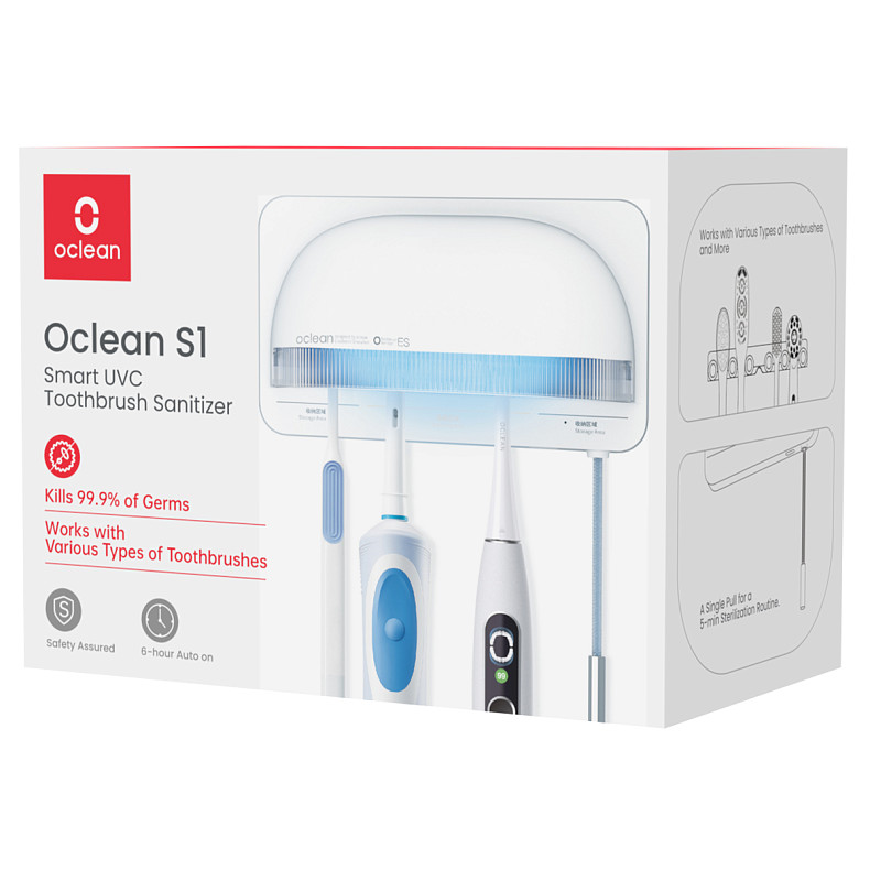 Стерилізатор для зубних щіток Oclean S1 Toothbrush Sanitizer White NEW