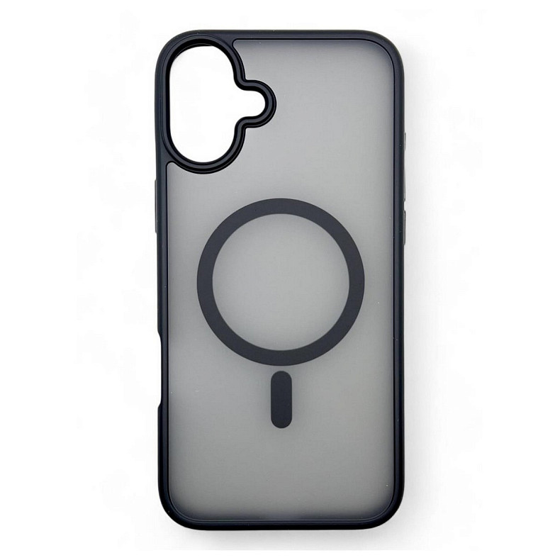 Чохол-накладка BeCover Metal Buttons Case MagSafe для Apple iPhone 16 Black (712090)