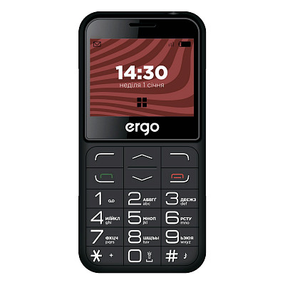 Мобильный телефон Ergo R231 Dual Sim Black