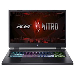 Ноутбук Acer Nitro 17 AN17-51 17.3" QHD IPS, Intel i7-13700H, 32GB, F1TB, NVD4060-8, Lin, чорний