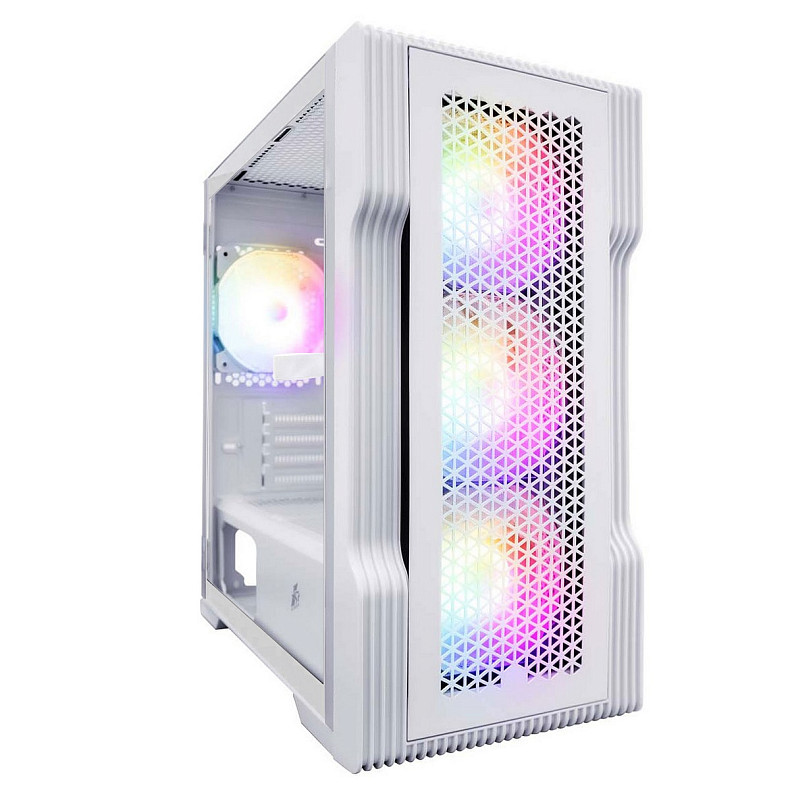 Корпус 1stPlayer T3-WH-4F1-W White без БП