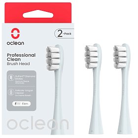 Oclean Brush Head Professional clean -2 pack Silver