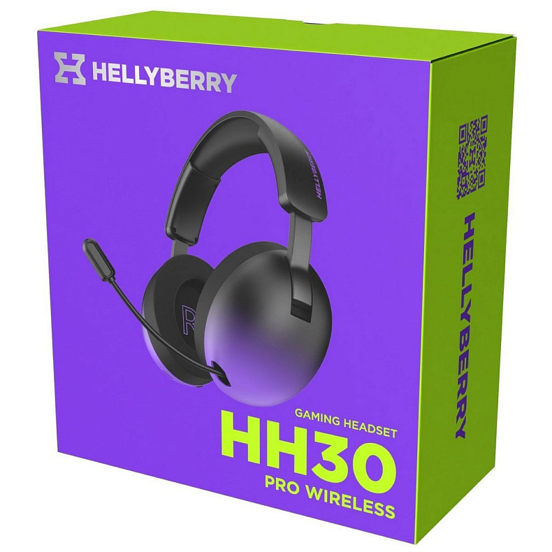 Ігрова гарнітура Hator Hellyberry HH30 PRO Wireless Black\Violet Gradient