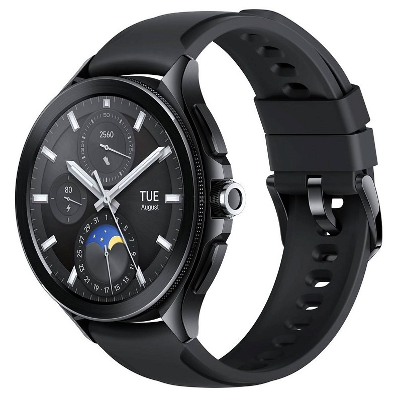 Смарт-часы Xiaomi Watch 2 Pro Black Case with Black Fluororubber Strap (BHR7211GL)