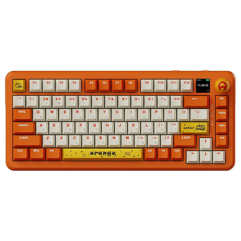 Клавиатура Ajazz AK820 MAX Avocado Switch Orange (AK820MAX-AS-OW)