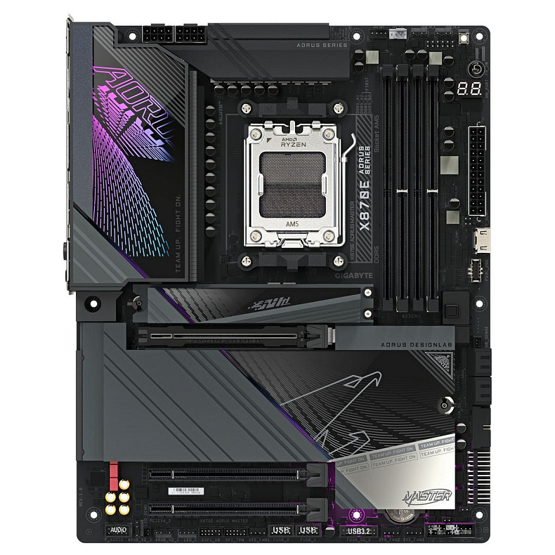 Материнська плата GIGABYTE X870E AORUS MASTER sAM5 X870 4xDDR5 M.2 HDMI Typc-C ATX