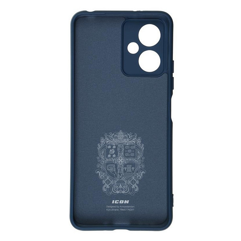 Чохол-накладка Armorstandart Icon для Xiaomi Redmi Note 12 5G Camera cover Dark Blue (ARM65194)