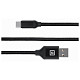 Кабель REAL-EL Premium Fabric USB-USB Type C 2m, Black (EL123500047)