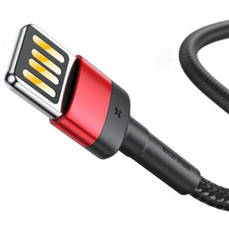 Кабель Baseus Cafule Cable USB for Lightning Special Edition 2.4A 1M Red/Black