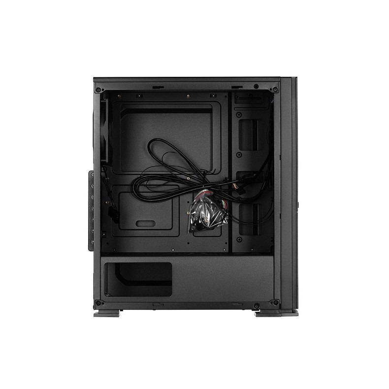 Корпус 2E Alfa G650, без БЖ, 2xUSB3.0, 1xUSB2.0, 1х120mm, Perforated Side, ATX, чорний