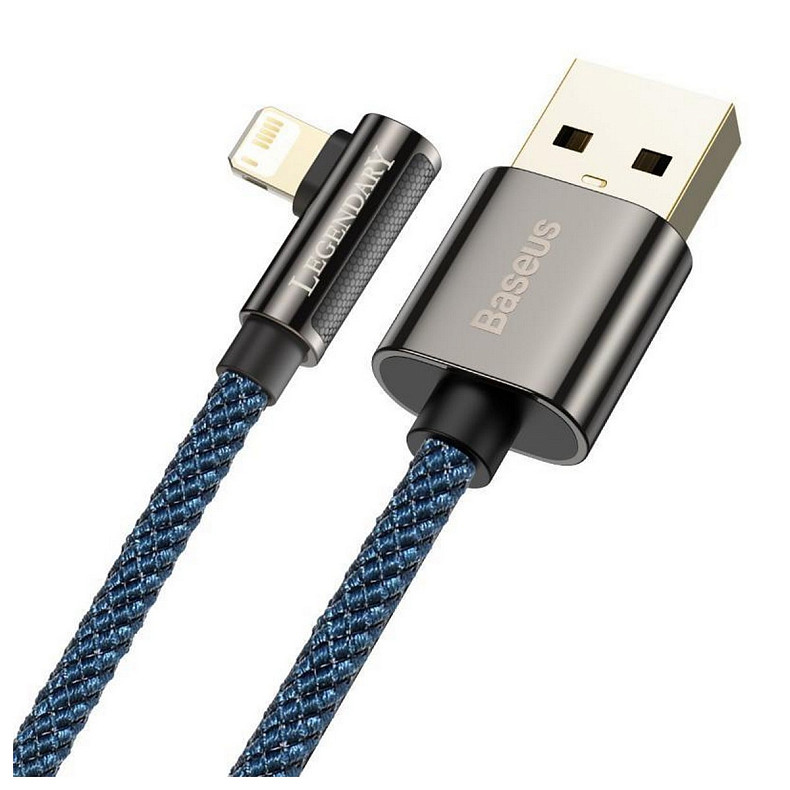 Кабель Baseus Legend Series Elbow USB-Lightning, 1м, Blue (CACS000003)