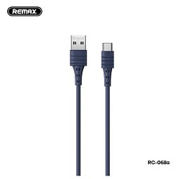 Кабель Remax RC-068a Zeron 5A USB-USB Type-C, 1м Blue (6954851224310)