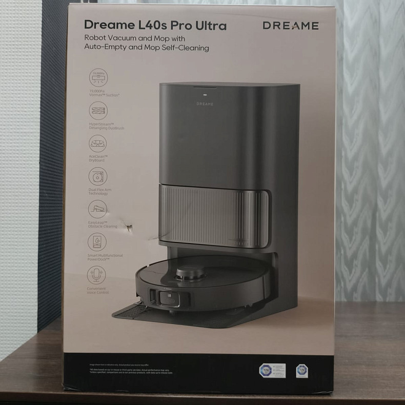 Робот-пылесос моющий Dreame L40s Pro Ultra Black - Уценка