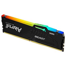 Оперативна пам'ять Kingston Fury Beast RGB Black DDR5 16GB 5200Mhz (KF552C36BBEA-16)