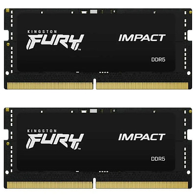 ОЗУ Kingston FURY 64 GB (2x32 GB) SO-DIMM DDR5 4800 MHz FURY Impact (KF548S38IBK2-64)