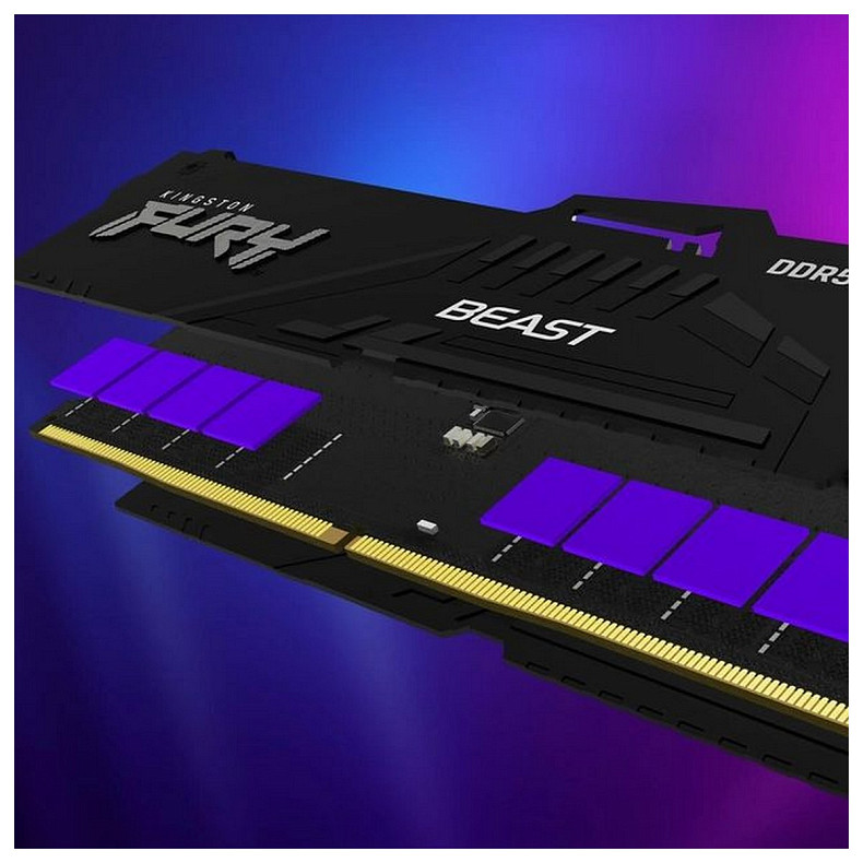 ОЗП Kingston DDR5 16GB 5600 Beast Black RGB (KF556C36BBEA-16)