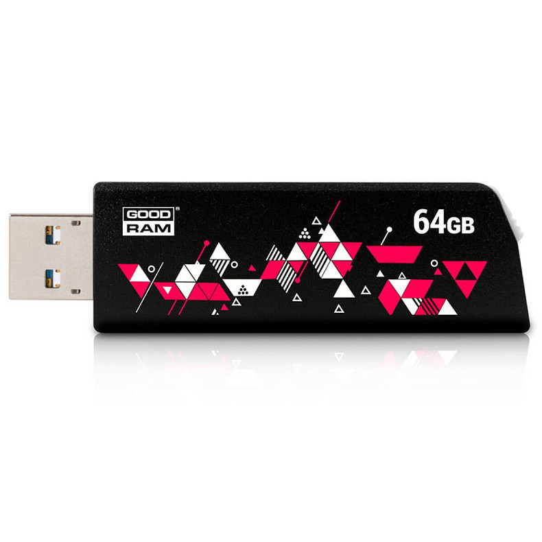 Флеш накопитель USB 3.0 64GB GOODRAM UCL3 (Cl!ck) Black (UCL3-0640K0R11)